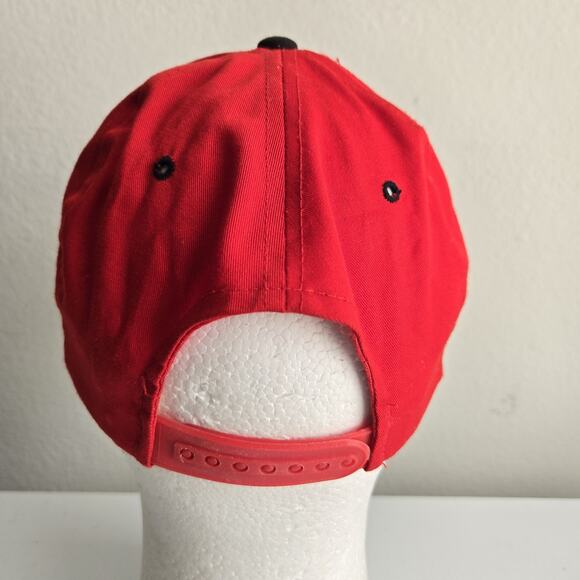 Vintage Chicago Blackhawks ANNCO‎ Snapback Hat Cap Embroidered Red Black Arrow - Picture 4 of 9